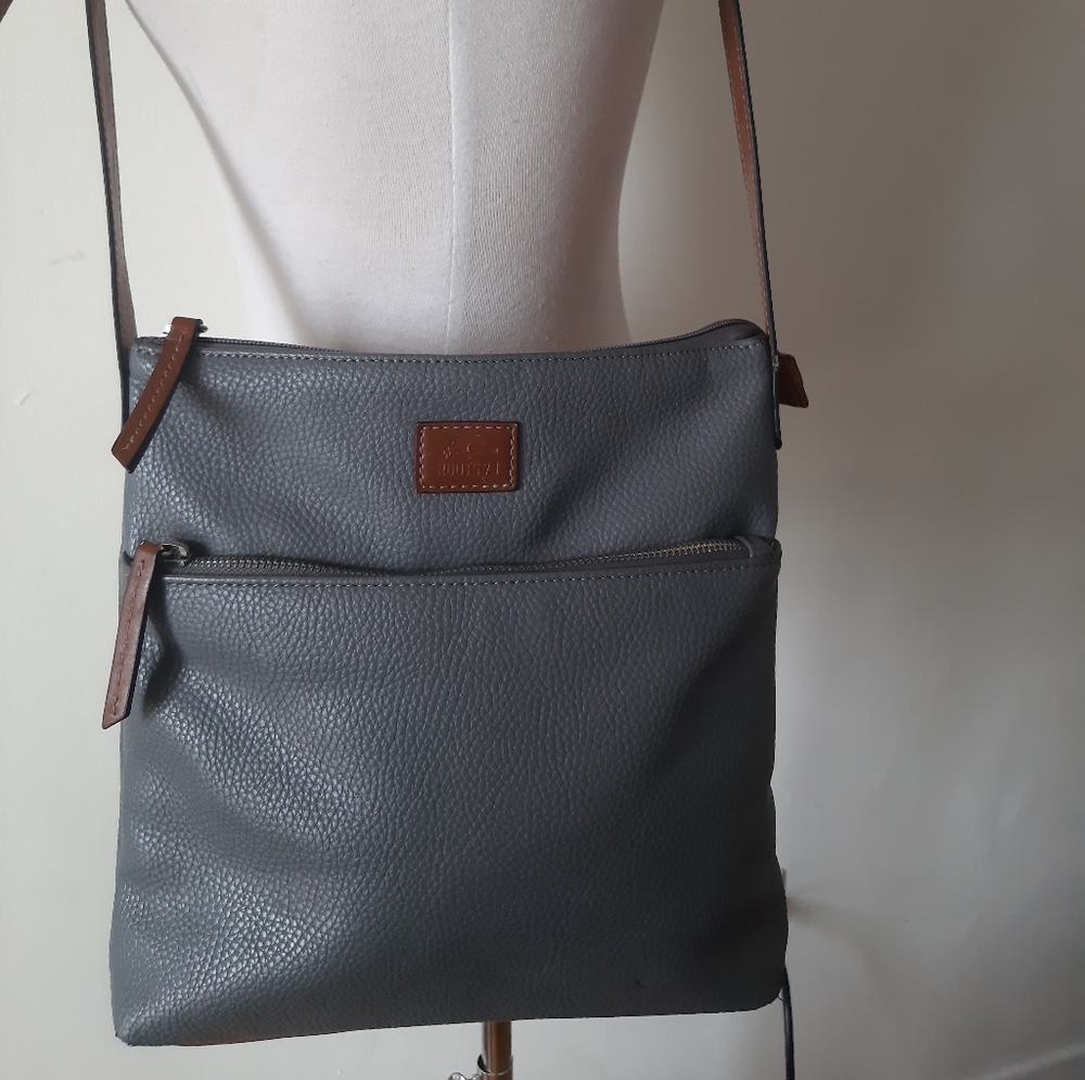 Roots 73 Grey leather purse